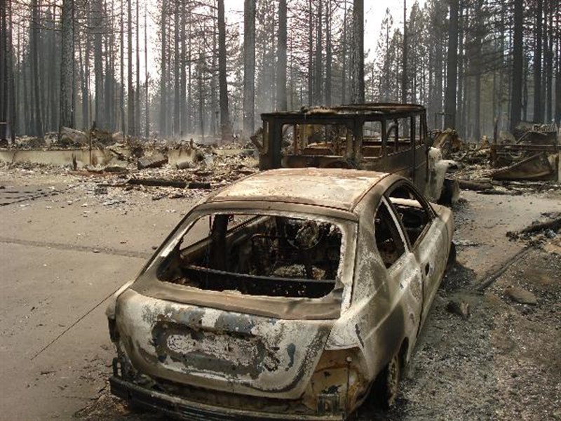 Angora 2007 Burned Out Car